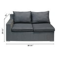 thumbnail image 6 of Magari Furniture Complete Outdoor Resin Wicker 3 Piece Patio Conversation Set, 6 of 7