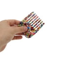 thumbnail image 3 of Unique Bargains 1 Pc Vintage Portable Hair Insert Comb Colorful Acetate Sheet, 3 of 5