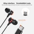 thumbnail image 6 of WILLED USB C Headphone for Samsung S23 S22 S21 S20 A53 A54 Wired Earbuds in-Ear Type C Earphone with Microphone Volume Control Bass Stereo Noise Canceling Galaxy Flip Pixel 6 6a 7a OnePlus, 6 of 10