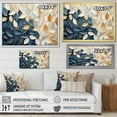 thumbnail image 4 of Designart "Collage Of Beige And Blue Minimalism Leaves" Leaves Canvas Prints, 4 of 7