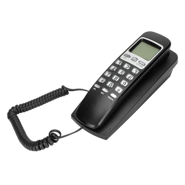 Teléfono de Pared Con Cable, Calendario Multifuncional De Calendario Con Cable Flexible Pantalla LCD Para Oficina