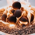 thumbnail image 6 of MOAOASPER Matte Black Ceramic Fire Pit Balls, 6 Pack All Weather Fire Resistant for Gas Fireplace & Fire Bowl, 6 of 8