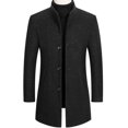thumbnail image 1 of Abrigo de lana para HOMBRE, abrigo para hombre, abrigo de lana de nuevo estilo de otoño e invierno para hombre, ropa informal de negocios de longitud media para hombre, abrigos para hombre, 1 of 4