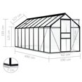 thumbnail image 4 of vidaXL Greenhouse with Base Frame Anthracite Aluminium 9.31 m², 4 of 4