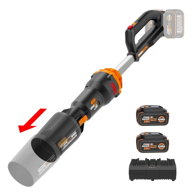 Soplador de hojas WORX Nitro 40 V WG585 inalámbrico con batería y cargador