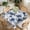 A-blue Flowers, variant on Square Tablecloth Washable Table Cover 54"x54" and 60"x60", Waterproof Square Table Cloth for Indoor and Outdoor