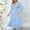 Light Blue Dresses for Women, variant on SMihono Fashion Womens Elegant Dresses Trendy Long Sleeve Wrap V Neck Maxi Dresses Flowy Pleated Dresses Formal Cocktail Dresses with Belt Green 8