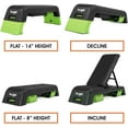 thumbnail image 4 of Yes4All Multifunctional Fitness Aerobic Step Platform and Aerobic Deck, Green and Black, 4 of 8