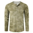 thumbnail image 5 of JGNGSHN Mens Henley Tops Long Sleeve Button Shirts Casual Waffle Basic Lightweight Gradient Pullover, 5 of 8