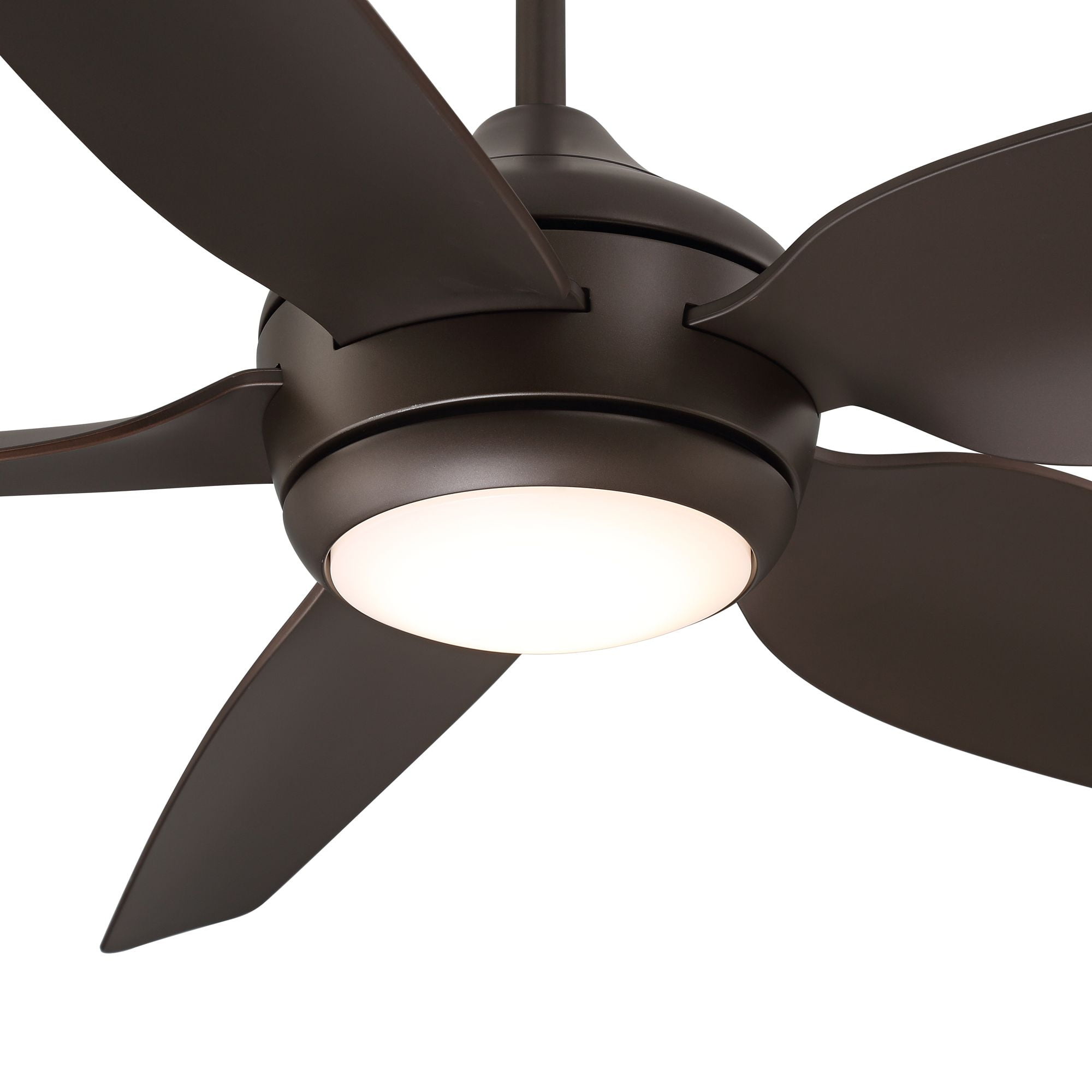 52" Casa Vieja Modern Industrial Indoor Outdoor Ceiling Fan with LED Light Remote Control Bronze Damp Rated for Patio Exterior House Home Porch Gazebo