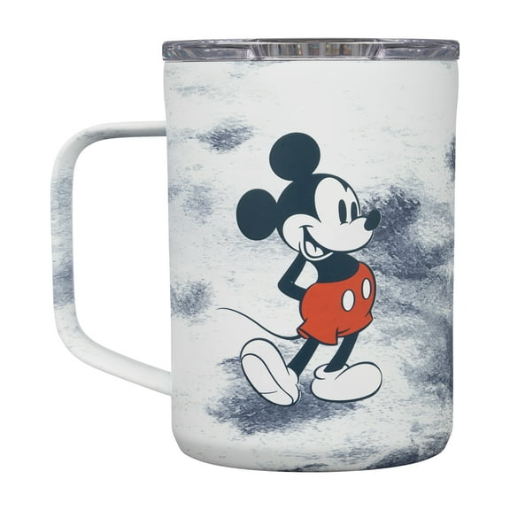 Corkcicle 16 Oz Coffee Mug Triple Insulated Cup, Tie Dye Mickey