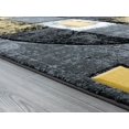 thumbnail image 2 of HomeRoots 367174 63 x 90 in. Yellow Olefin & Polypropylene Area Rug, 2 of 2