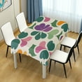 thumbnail image 4 of Yayeee Tablecloths 60" x 120" Rectangle Wrinkle Resistant Party Table Cover, Purple Clover Pattern, 4 of 8