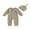Coffee, variant on Rovasas Infant Baby Boy Fall Clothes Romper Stripe Long Sleeve Jumpsuit Hat