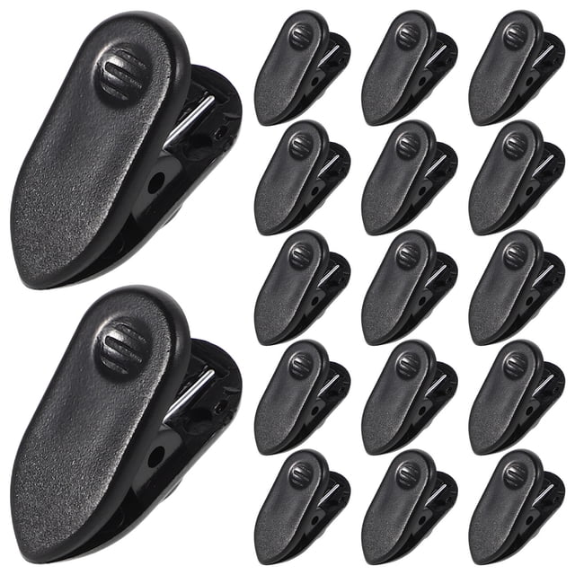 YOSADIER 100Ud Clips De Plástico Para Fijar Cables De Auriculares Antipérdida Color Negro