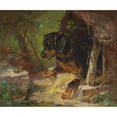 thumbnail image 3 of Clara von Wille 17x15 Black Modern Framed Museum Art Print Titled - The Frog (1881), 3 of 5