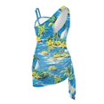 thumbnail image 5 of Whosucclay Palm Tree Girls One Piece Swimsuits, Polyester Material Adjustable Straps Padded Girls One Piece Swimsuit with Mesh Cover Up for Swimming, 13-14 Years Old, 5 of 10