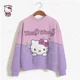 thumbnail image 4 of Sudadera con capucha de moda para mujer, ropa de calle, sudadera de otoño e invierno de manga larga, suéter con capucha Harajuku, sudadera de dibujos animados de HELLO KITTY para mujer, 4 of 5