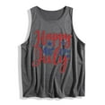 thumbnail image 5 of Yteetum Americans Flag Patriotic Tank Tops for Women 4th of July Crewneck Loose Fits Summer Graphic Sleeveless Shirts Casual Round Neck Loose Sleeveless T-Shirt, 5 of 5