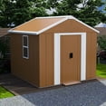 thumbnail image 2 of Heavy-Duty 6X4 FT Metal Storage Shed with Windows and Lockable Door for Weatherproof Outdoor Garden Organization, 2 of 10