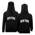 thumbnail image 4 of Byoo Toddler Girls Hoodie New York Print Zipper Hooded Sweatshirt Long Sleeve Pullover Top, 4 of 6