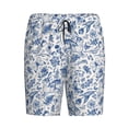 thumbnail image 4 of Wukai Rabbit And Butterfly Men’s Short Pajama Pants With Pockets Soft Sleep Pj Shorts for Men-4X-Large, 4 of 6