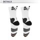 thumbnail image 4 of Calcetines de ciclismo únicos de Bargains, antideslizantes, absorbentes de sudor, antifricción, calcetines de bicicleta al aire libre, blancos y negros, talla única, neutros y universales, 1 par, 4 of 6