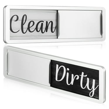 Dish Washer Sign Dishwasher Magnet Clean Dirty Silver Wood Grain The Magnets Magnetic