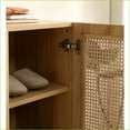 thumbnail image 5 of Shoe Cabinet Rattan Mesh Double-Door 29.5in | Large Storage | Melamine, Carbon Steel, 5 of 7