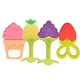 thumbnail image 1 of Toys for Kids, 4PC Soft Fruit Infant Baby Teether Silicone Pacifier Soother Teething Toy, 1 of 7