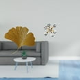 thumbnail image 2 of Esculturas de hierro forjado para colgar en la pared, arte con forma de esfera de hojas de ginkgo, adorno de vidrio, adecuado para salas de estar, dor, 2 of 8