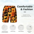 thumbnail image 5 of Balery Halloween Banner Symbols Mens Swim Trunks Swim Shorts for Men Quick Dry Inseam Beach Shorts with Compression Liner Pocket-X-Large, 5 of 9