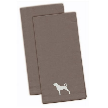 

Anatolian Shepherd Gray Embroidered Kitchen Towel - Set of 2