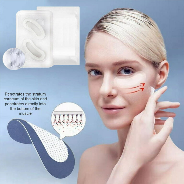 occkic 4 Pairs Wrinkles Removal Anti Acids Microneedle Hyaluronic Lines Eye Fine Patch