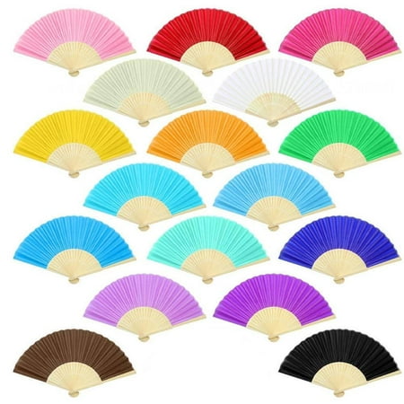 

17PCS Chinese Folding Bamboo Hand Fan Wooden Bamboo Hand Fan Folding Fans Handheld Fans Bamboo Hand Holding Fans for Men Women Dancing Decorations