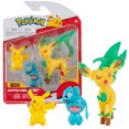 thumbnail image 1 of Set de figuras Pokémon PKW0178 Con Pikachu Wynaut y Leafeon Pokémon, 1 of 1