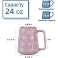 thumbnail image 2 of ThrottleT-24 oz Large Ceramic Coffee mugs, Extra Large Tea and Coffee Cups, Large Handle Coffee Mug for Office and Home, Microwave and Diahwasher Safe. (24 oz violet), 2 of 13
