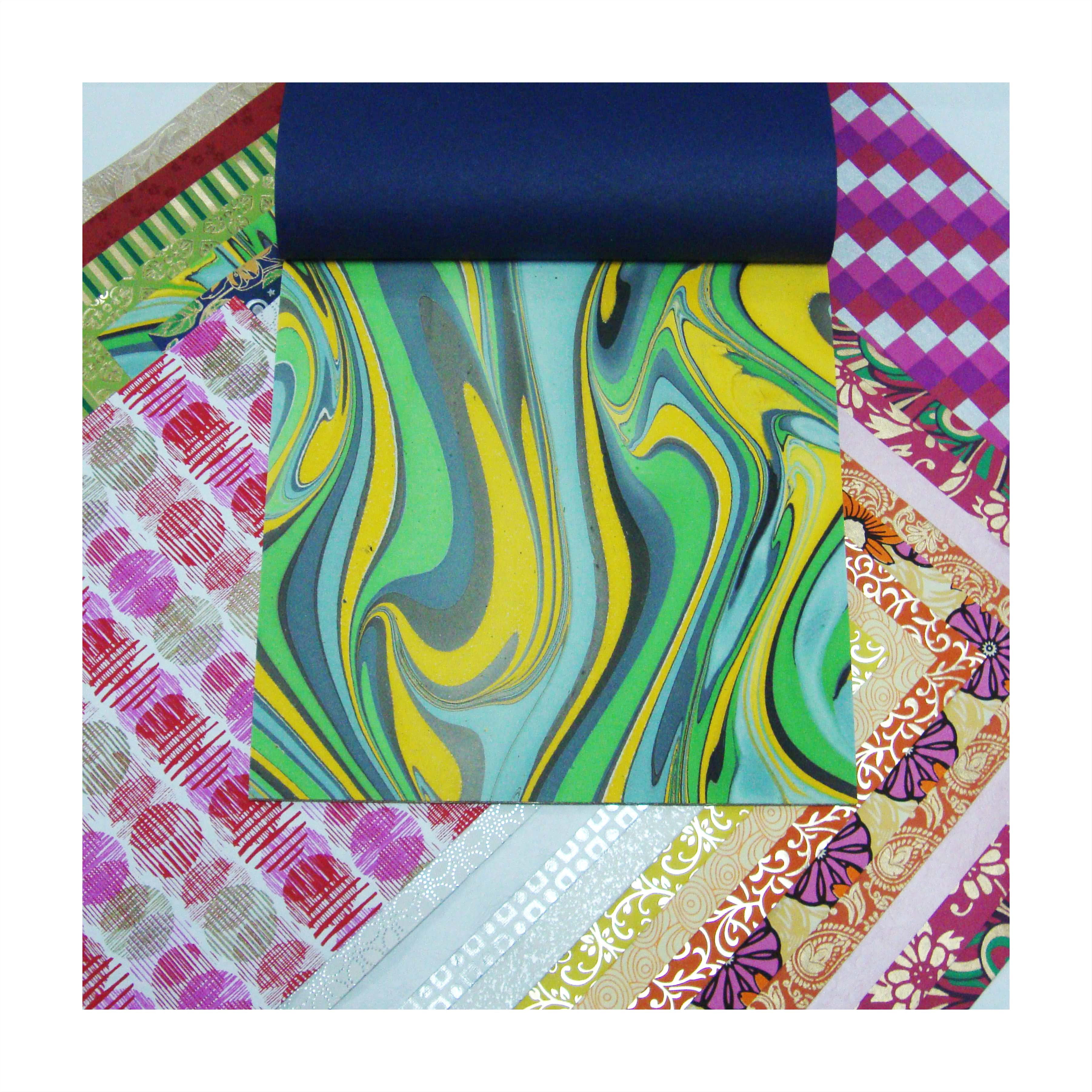 Paperhues Summer Handmade Scrapbook Papers Collection 12x12" Pad, 24 Sheets
