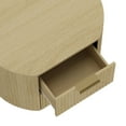 thumbnail image 5 of Olivia Modern Nightstand with 2 Drawers in Natural Oak and Gold, 5 of 10