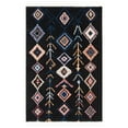 thumbnail image 4 of SAFAVIEH Morocco Paden Abstract Geometric Polyester Area Rug, Black/Navy, 6'7" x 6'7" Square, 4 of 10