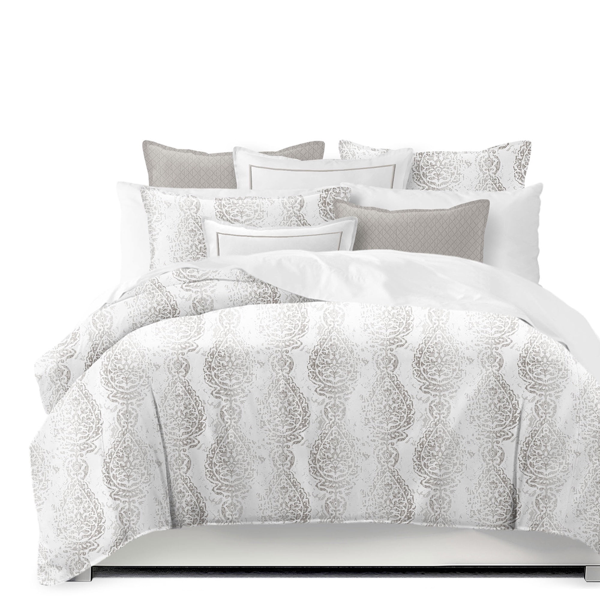Taylor's Pick Ecru Comforter Set Super Queen