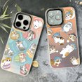 thumbnail image 4 of Funda de teléfono con gradiente láser Aurora mate para iPhone, carcasa de lujo con diseño divertido de gato m-mofusands para iPhone 15, 14, 13, 12, 11 Pro Max, XR, XSMax, 8 Plus, 4 of 5