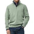 thumbnail image 1 of Migroa Essential Men's Quarter-Zip Sweatshirt -Solid Color Stand-Up Collar Design, Multiple Color Options, Premium Casual Wear Under $20, Green Xl, 1 of 4