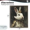 thumbnail image 4 of Stupell Industries Traditional Regal Hare Portrait Brown Floating Frame Canvas Art, 17 x 21, by Svetlana Aleynikova, 4 of 8