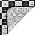 thumbnail image 6 of XMXY Checkered Freemason Mason Symbol Area Rugs Doormat Outdoor Entrance, Facecloth Non-slip Floor Mat Rug for Living Room Kitchen Sink Area Indoor,36"x24", 6 of 9