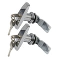 thumbnail image 1 of Antirrobo DYNWAVEMX con Manijas en apariencia de Llaves pequeña sala de Distribución de Puertas de cochera Remolque Caja de Herramientas para Vehículos Re 2 piezas de plata, 1 of 7