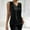 Black, variant on Jerdar Women's Silk Satin Camisole Tank Tops V Neck Pleated Dressy Casual Sleeveless Blouses Summer Business Work Shirts L