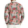 thumbnail image 4 of Wutalume Men's Christmas Print Crewneck Sweater, Long Sleeve Ribbed Knit Pullover, Relaxed Fit Casual Business Knitwear for Holiday Parties and Daily Wear,Beige L, 4 of 6