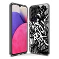 thumbnail image 3 of MUNDAZE Samsung Galaxy Z Flip 4 Shockproof Clear Hybrid Protective Phone Case Black White Urban Graffiti Cover, 3 of 5