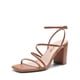 thumbnail image 1 of Sandalias de Tacón para Mujer DREAM PAIRS Marrón Tacón de 8 cm, 1 of 7